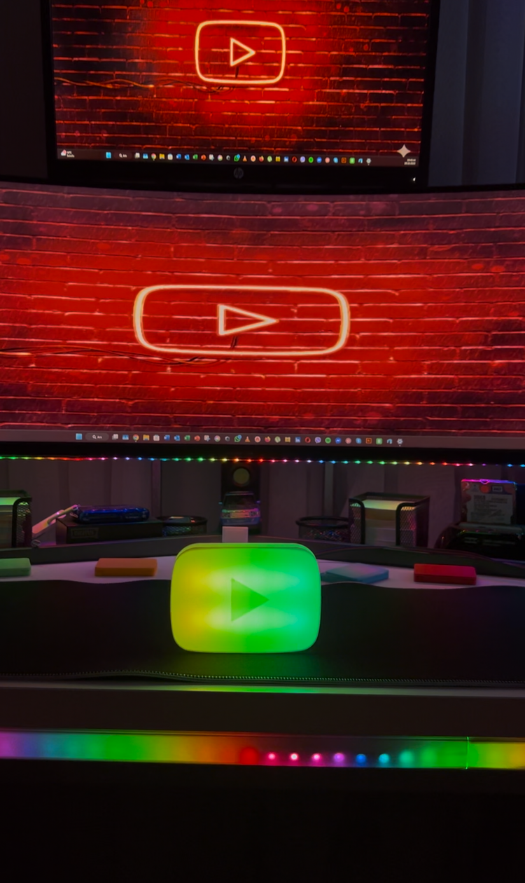 Youtube Logo Masaüstü Aydınlatma Aksesuarı&nbsp;