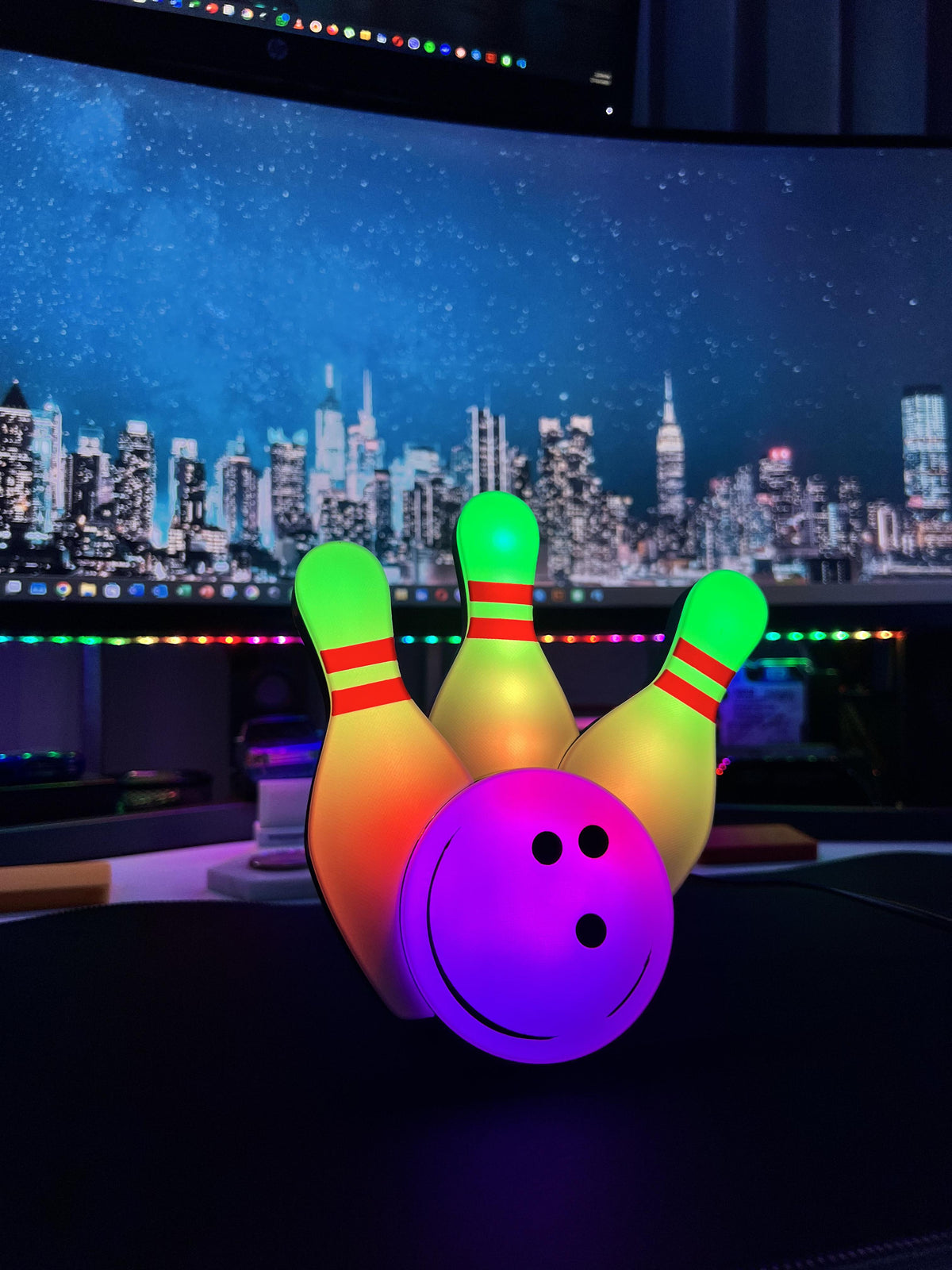 Bowling Logo Masaüstü Aydınlatma Aksesuarı