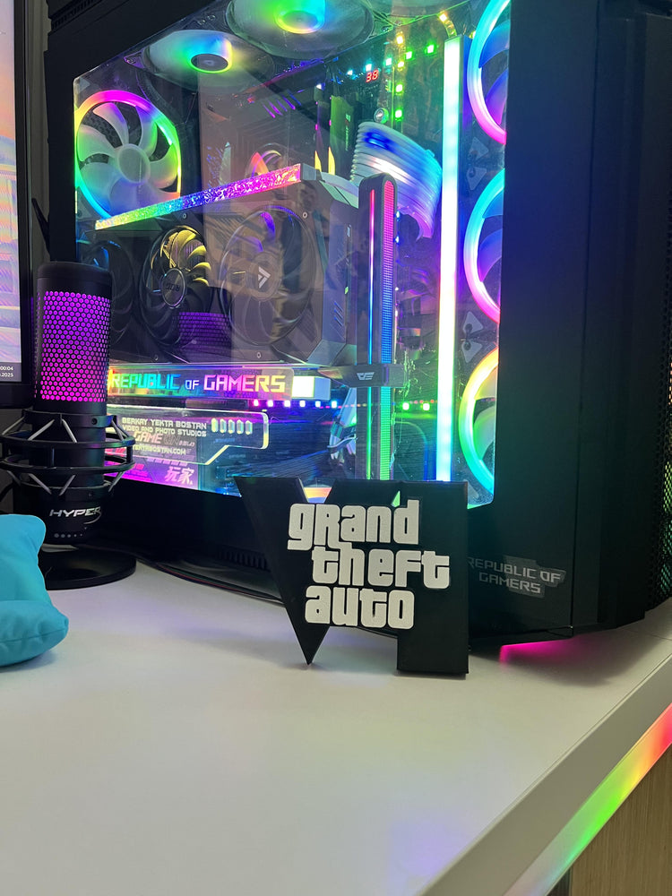 GTA 6 Logo Masaüstü Aksesuarı Işıksız