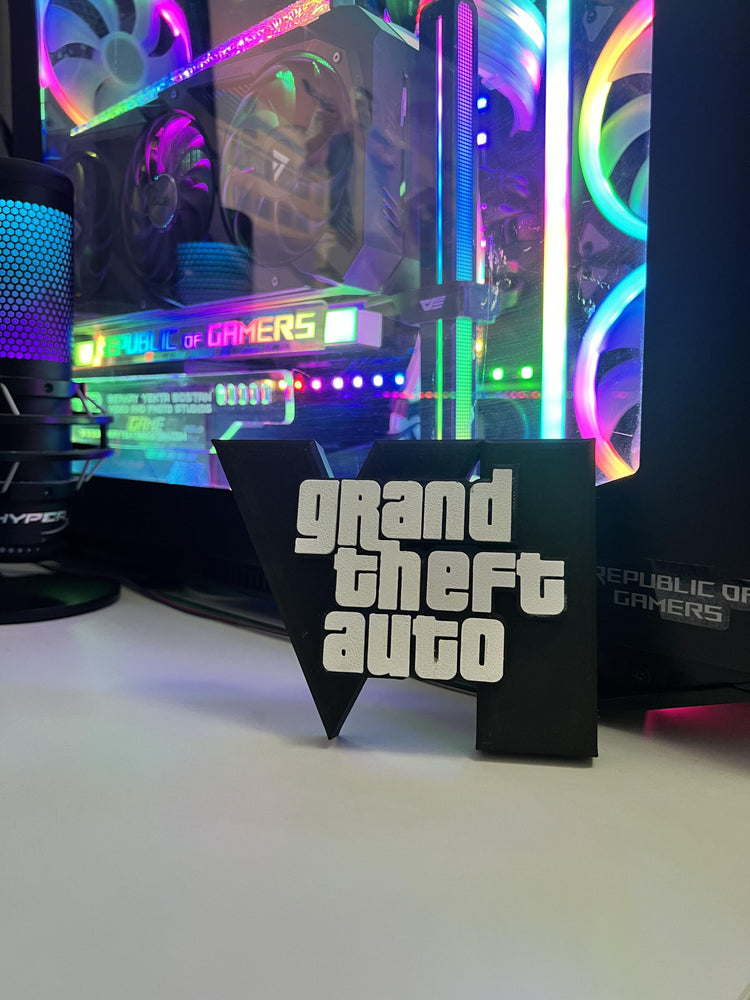 GTA 6 Logo Masaüstü Aksesuarı Işıksız