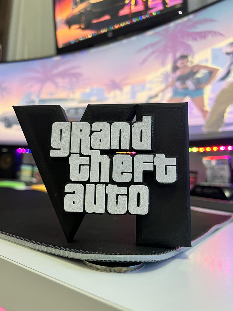 GTA 6 Logo Masaüstü Aksesuarı Işıksız