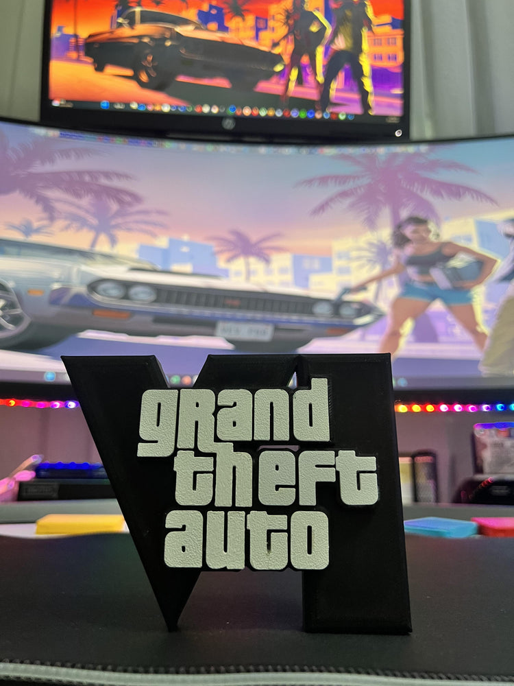 GTA 6 Logo Masaüstü Aksesuarı Işıksız