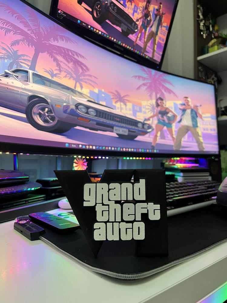 GTA 6 Logo Masaüstü Aksesuarı Işıksız