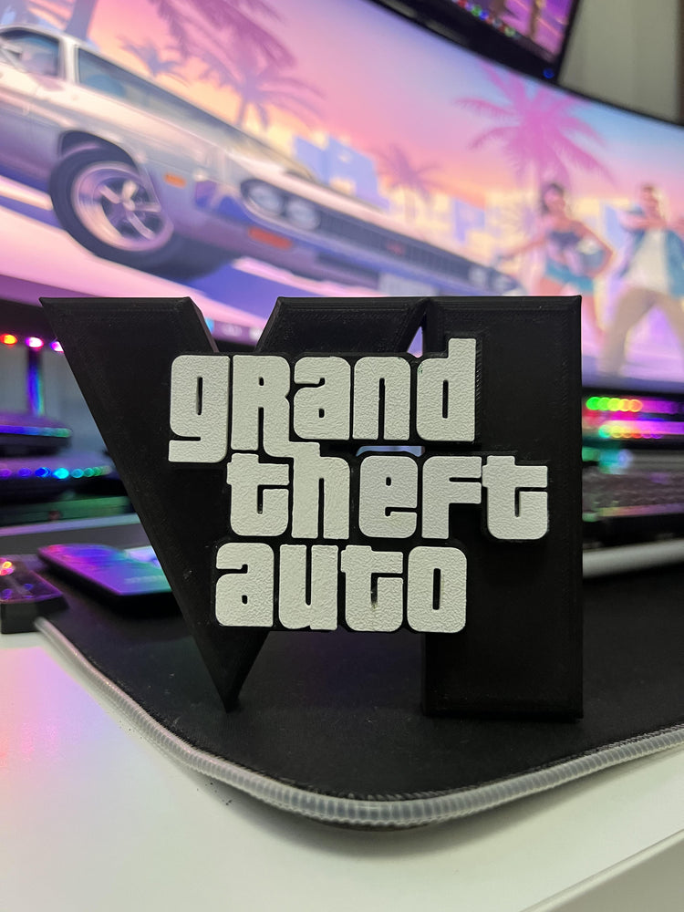 GTA 6 Logo Masaüstü Aksesuarı Işıksız