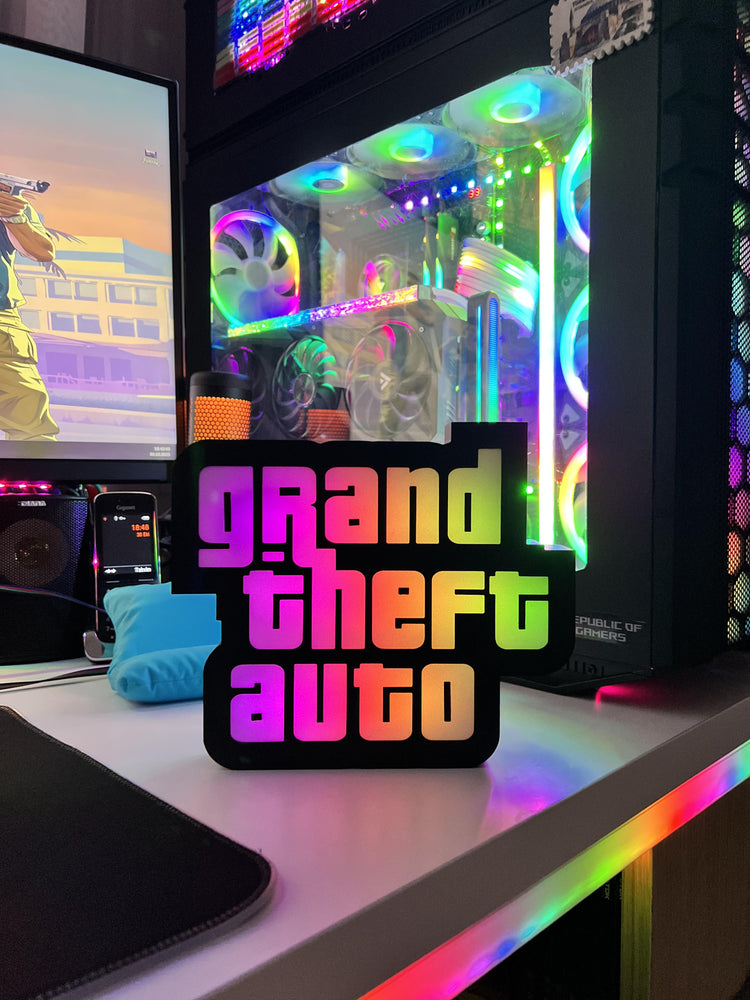 Grand Theft Auto Logo GTA Masaüstü Aydınlatma Aksesuarı