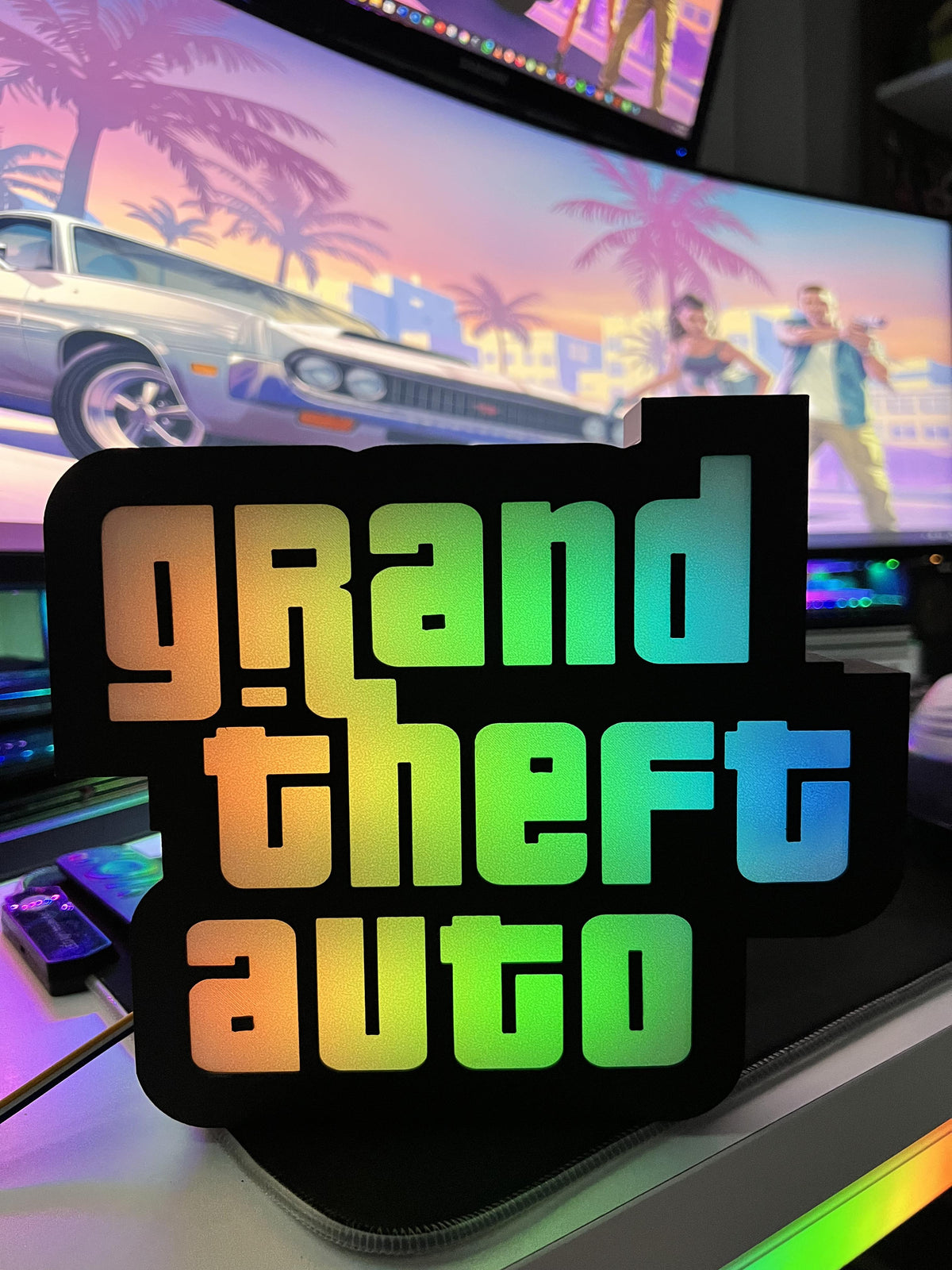 Grand Theft Auto Logo GTA Masaüstü Aydınlatma Aksesuarı