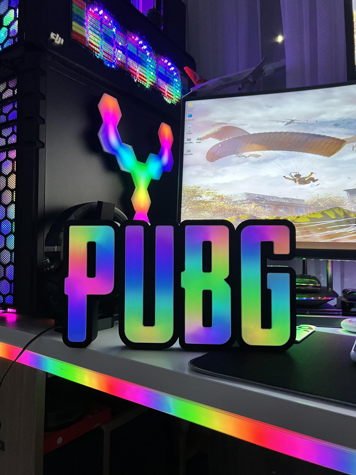 PUBG Logo Masaüstü Aydınlatma Aksesuarı
