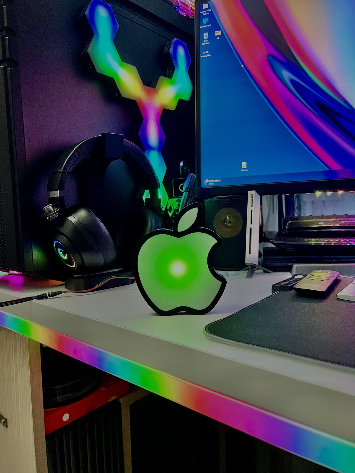 Apple Logo Masaüstü Aydınlatma Aksesuarı