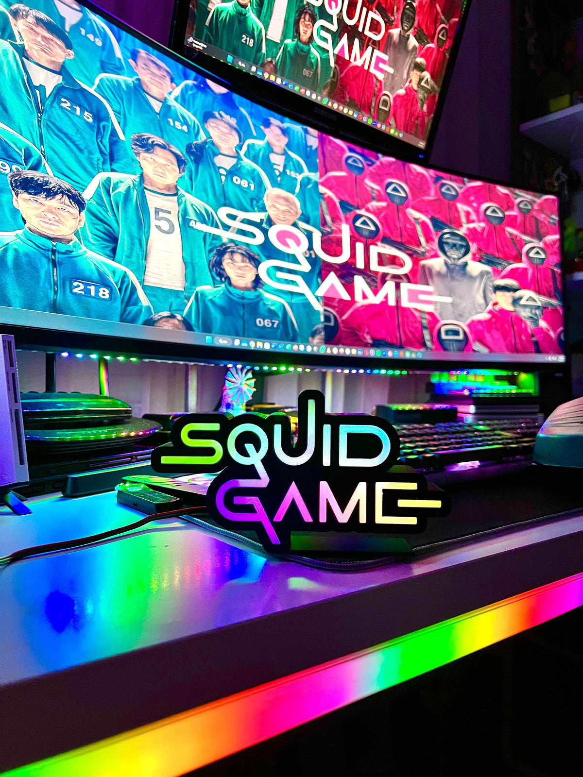 Squid Game Logo Masaüstü Aydınlatma Aksesuarı