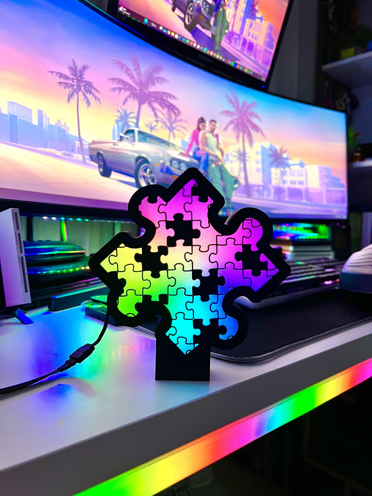 Puzzle Masaüstü Aydınlatma Aksesuarı