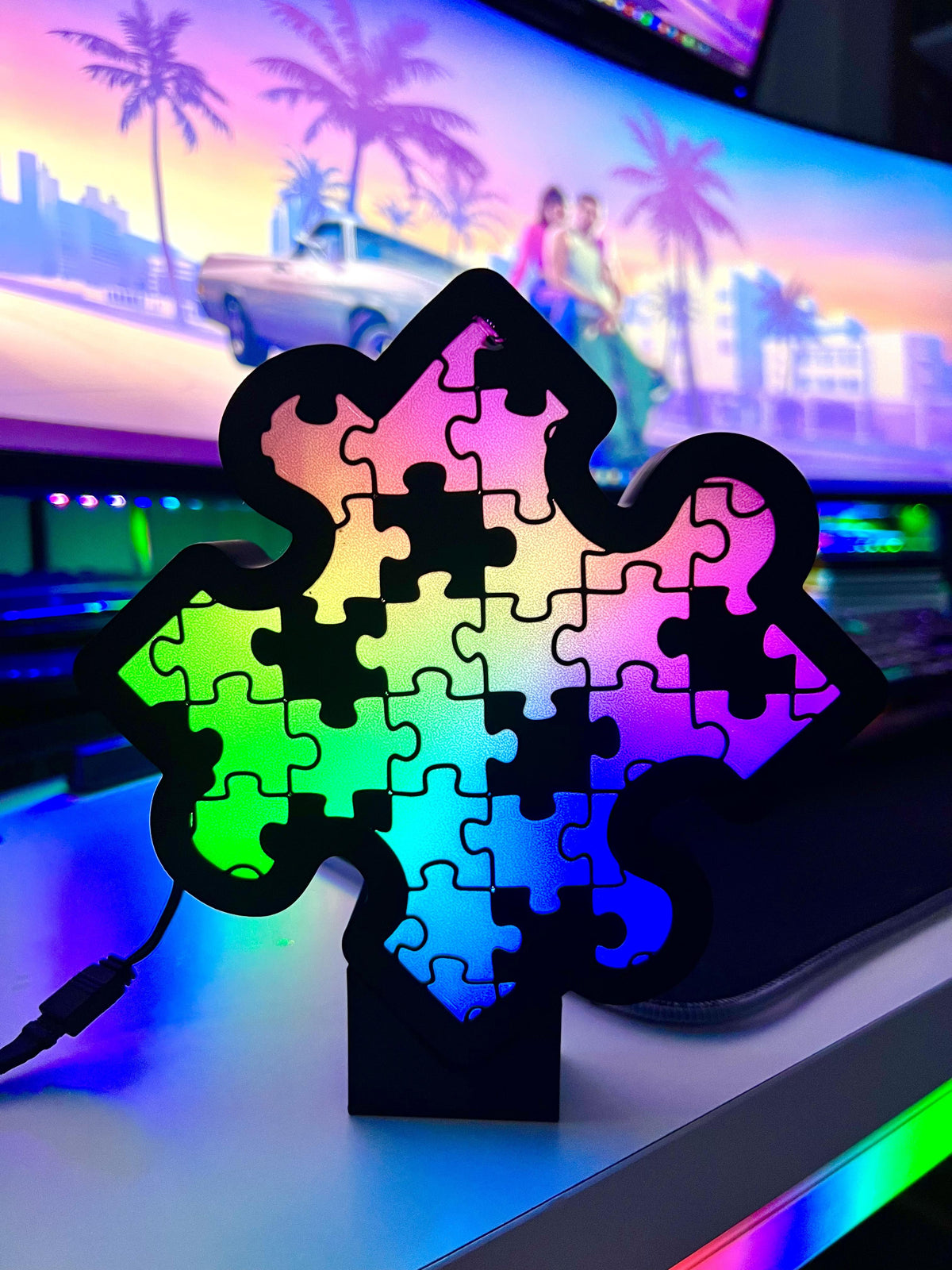Puzzle Masaüstü Aydınlatma Aksesuarı