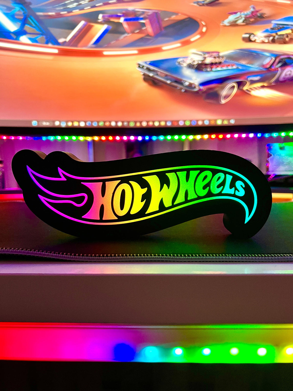 Hot Wheels Masaüstü / Duvar Aydınlatma Aksesuarı