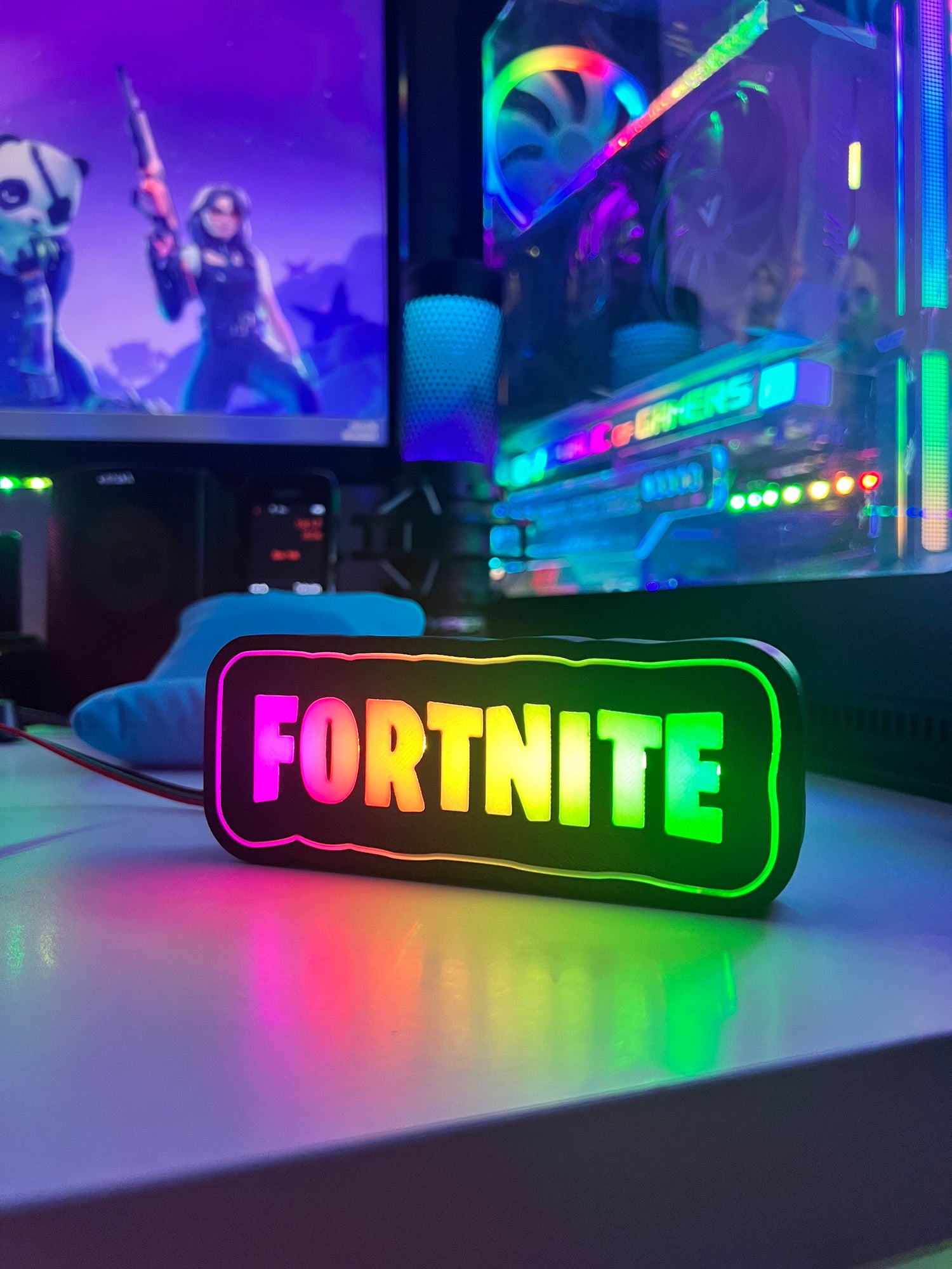 Fortnite Logo Masaüstü Aydınlatma Aksesuarı
