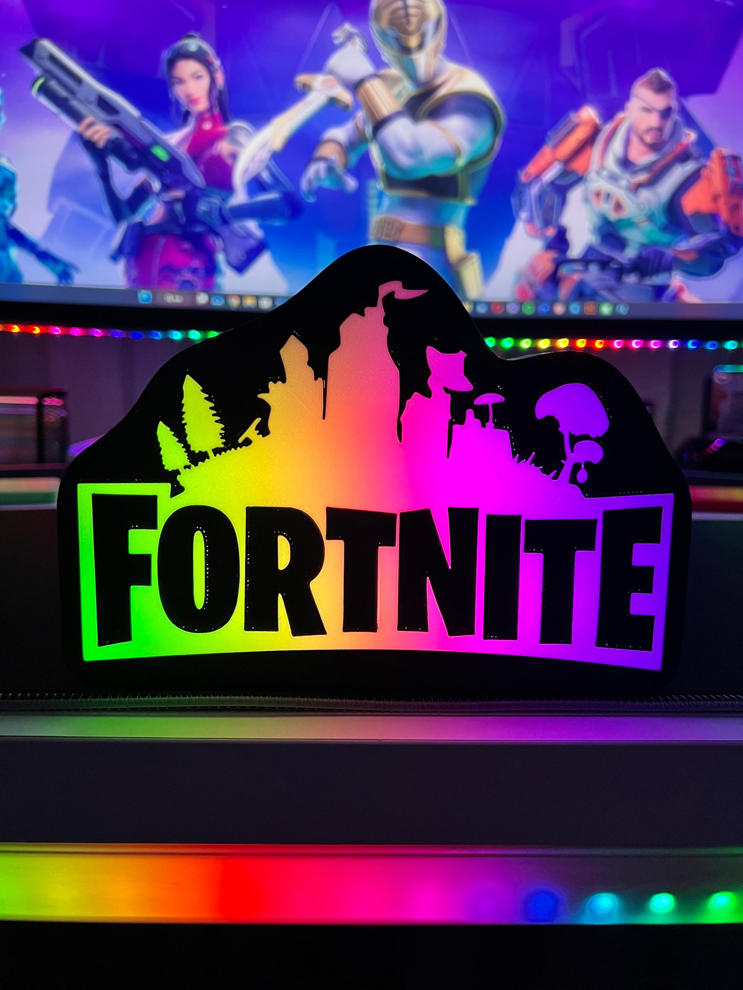 Fortnite Logo Masaüstü Aydınlatma Aksesuarı