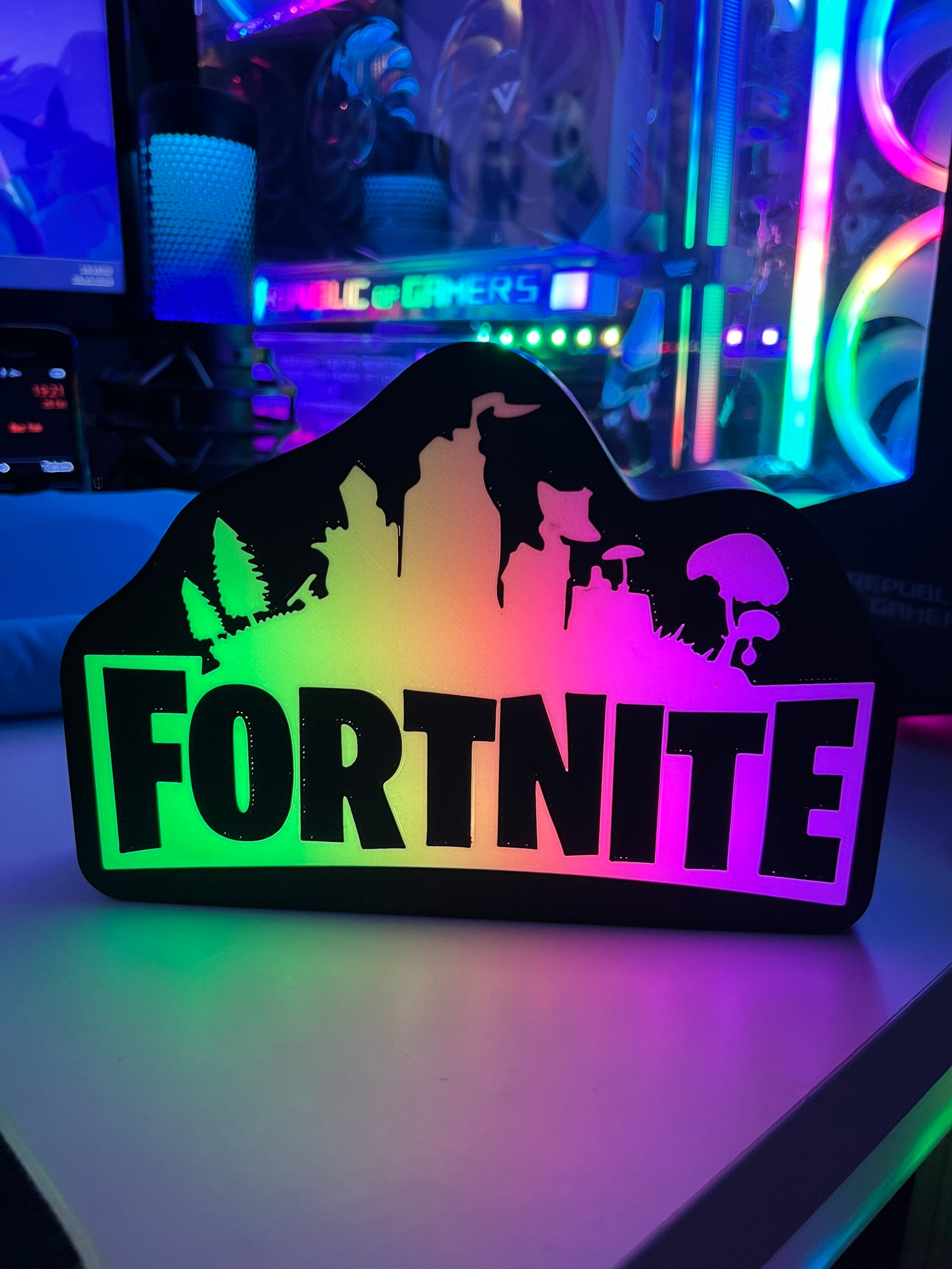 Fortnite Logo Masaüstü Aydınlatma Aksesuarı