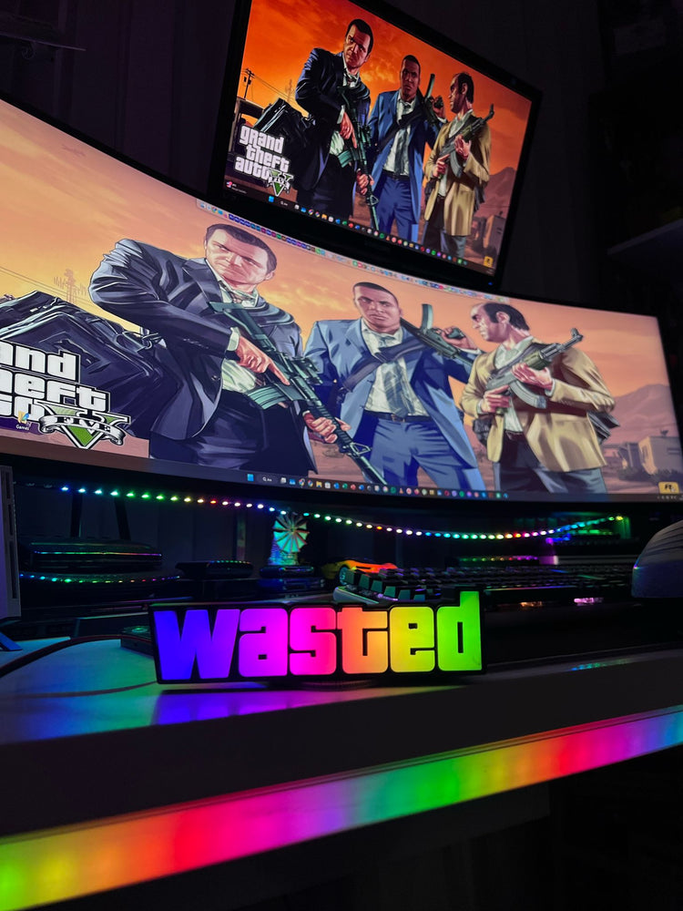 GTA Wasted Logo Masaüstü Aydınlatma Aksesuarı
