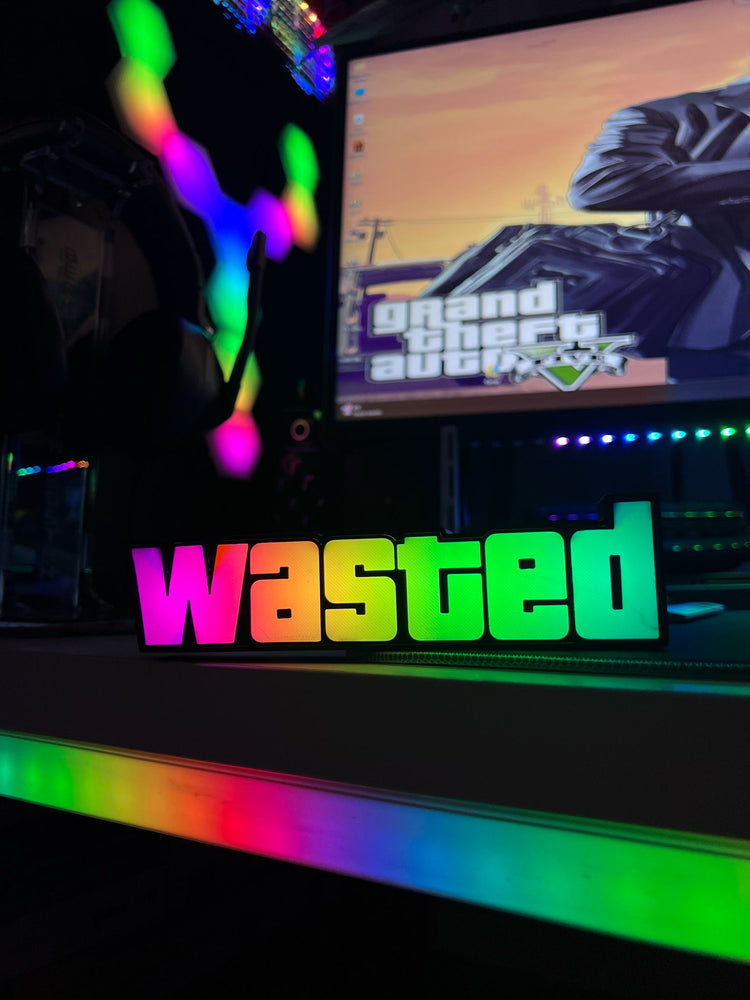 GTA Wasted Logo Masaüstü Aydınlatma Aksesuarı