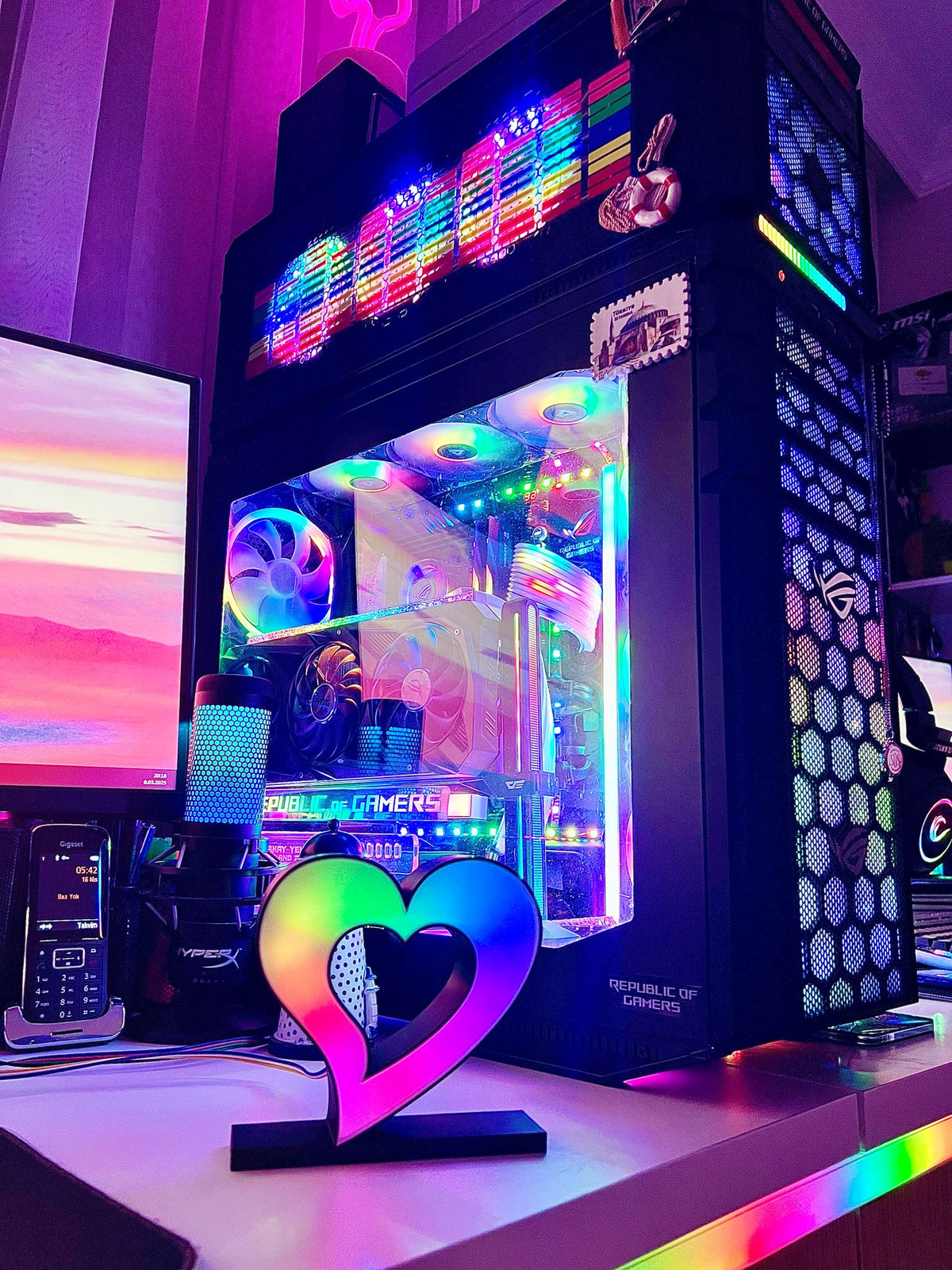 Love Kalp Masaüstü Aydınlatma Aksesuarı