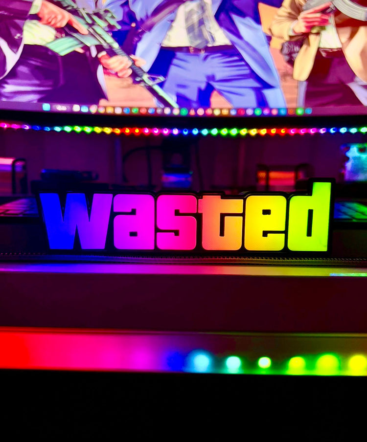 GTA Wasted Logo Masaüstü Aydınlatma Aksesuarı