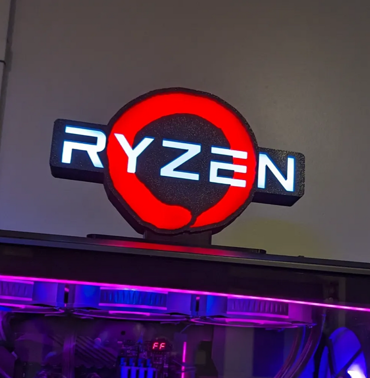 AMD Rayzen Logo Masaüstü Aydınlatma Aksesuarı