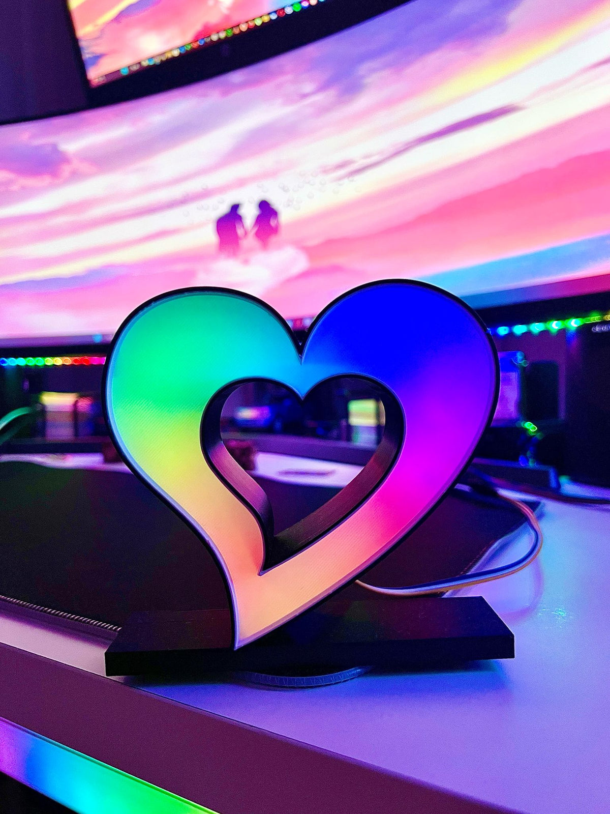 Love Kalp Masaüstü Aydınlatma Aksesuarı