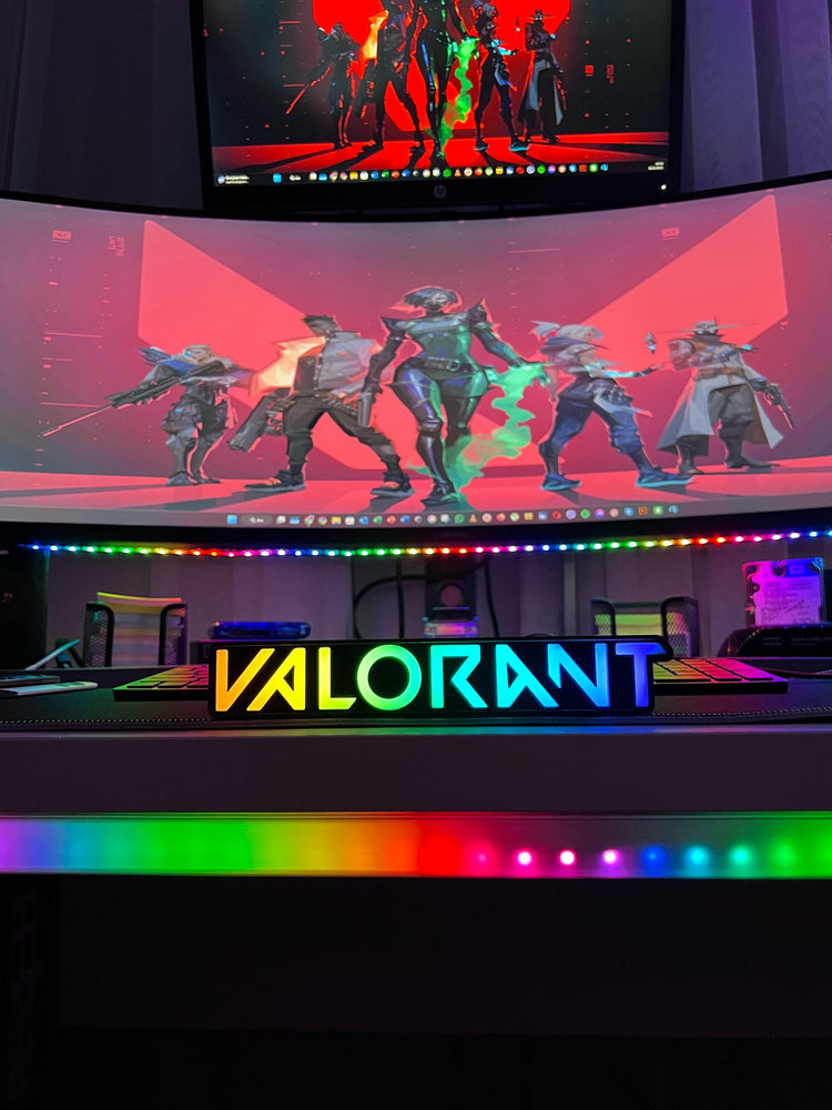 Valorant Logo Masaüstü Aydınlatma Aksesuarı
