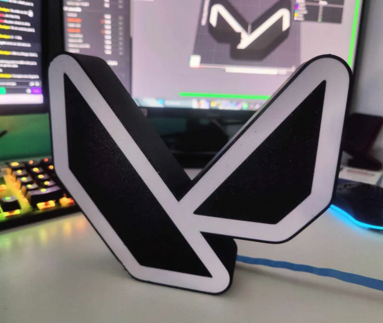 Valorant Logo Masaüstü Aydınlatma Aksesuarı 2