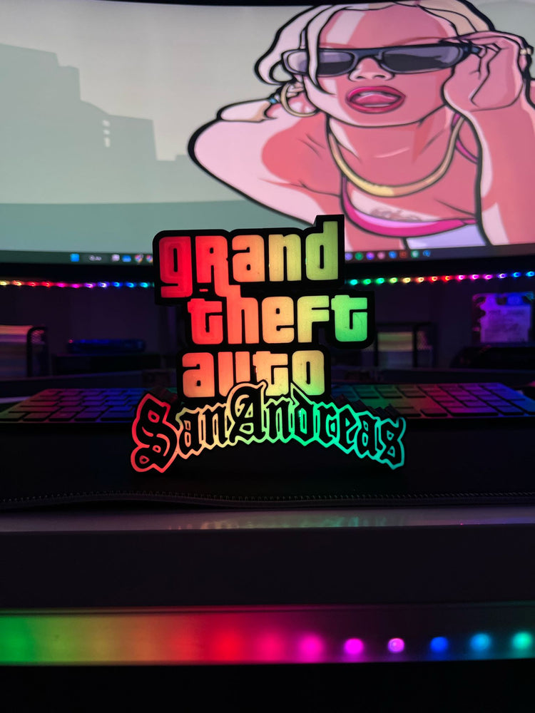 GTA San Andreas Logo Masaüstü Aydınlatma Aksesuarı