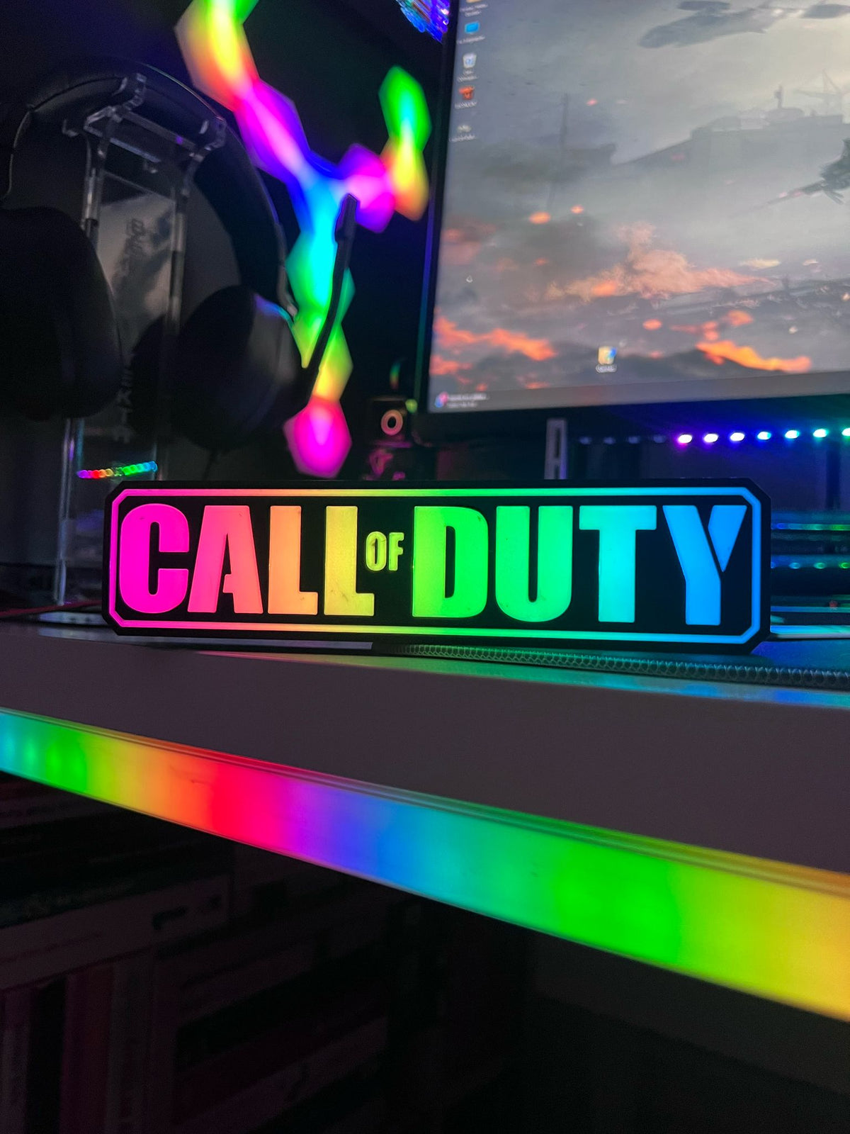 Call of Duty Logo Masaüstü Aydınlatma Aksesuarı