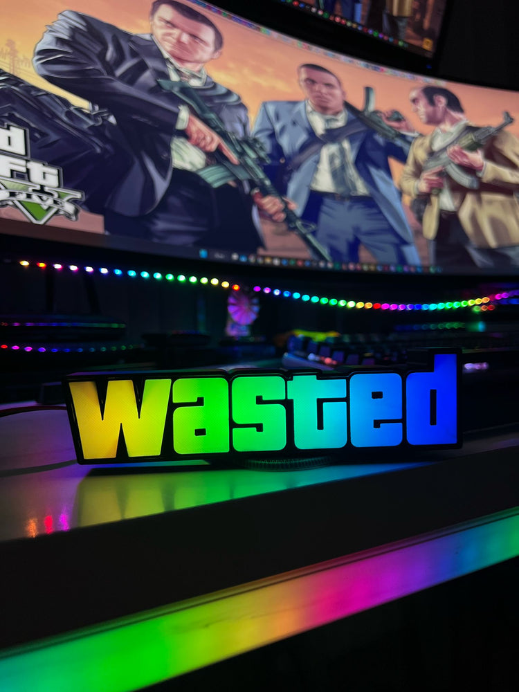 GTA Wasted Logo Masaüstü Aydınlatma Aksesuarı