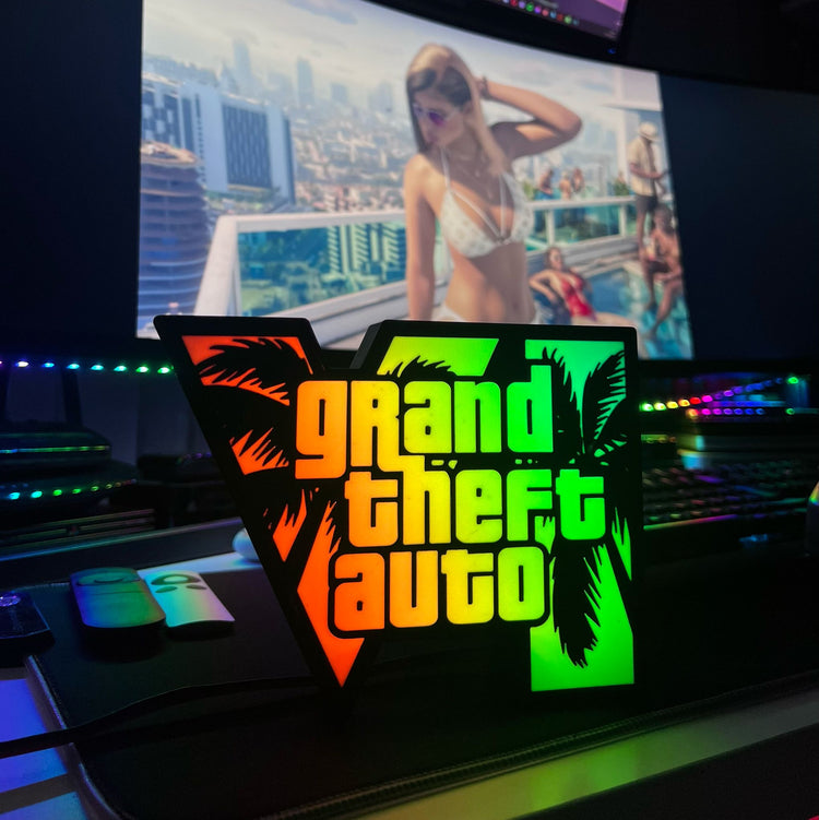 GTA VI Logo Masaüstü Aydınlatma Aksesuarı